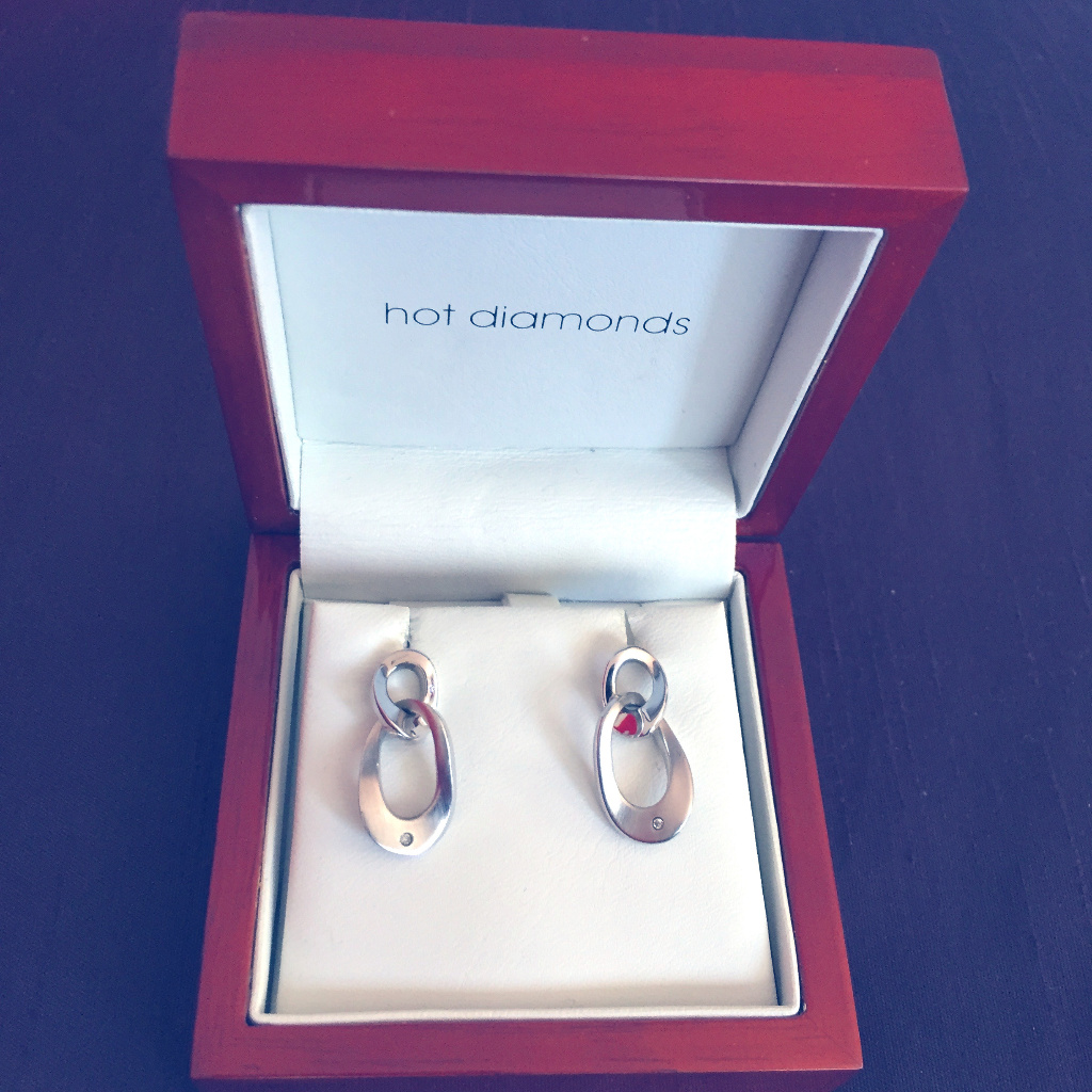New Hot Diamond Silver Earring With Diamond